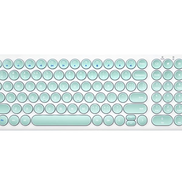 Punk-Style Bluetooth Keyboard | Retro Wireless Mechanical Keyboard