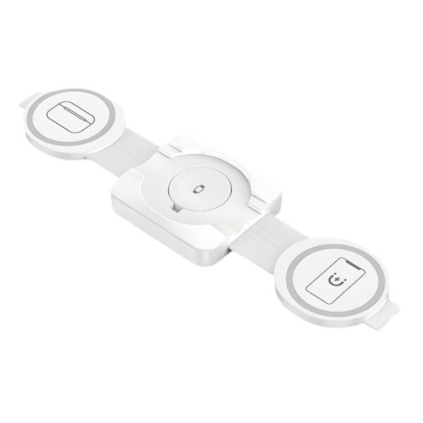 Foldable 3-in-1 Wireless Charger | Fast Charging Station for Phone, Watch & Earbuds