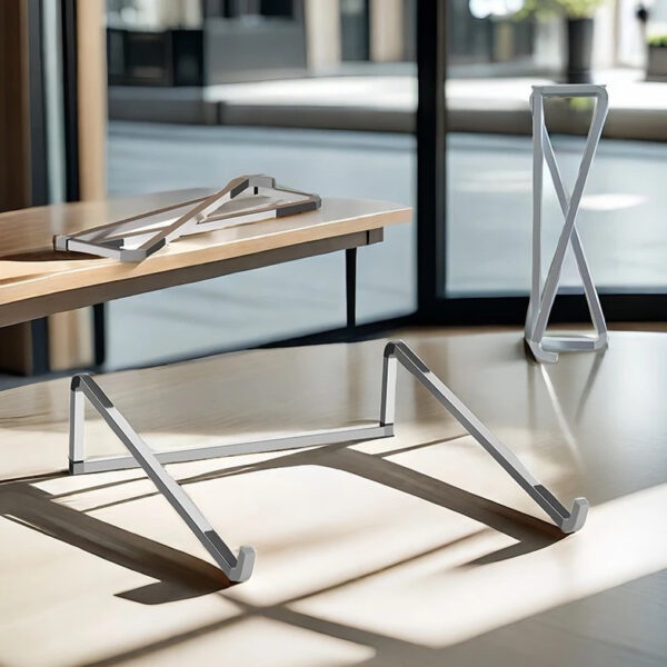 Aluminum Alloy Foldable Laptop Stand | Adjustable & Portable Notebook Holder - Image 2