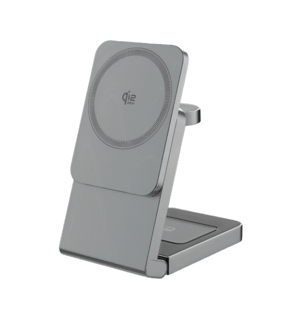Qi2.2 25W Max 3-in-1 Folding Magnetic Wireless Charging Station | MagSafe Quick Charger for iPhone/Watch/Earphones