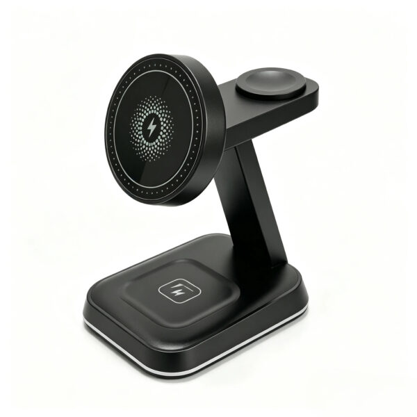 SST-WXC2642 wireless charging stand showing phone, watch, and TWS charging areas