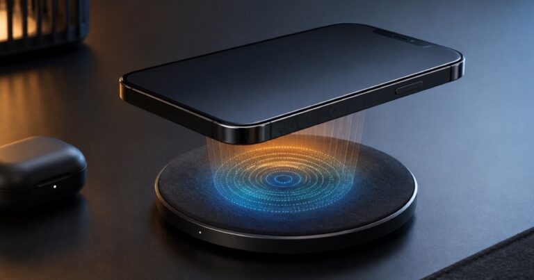 Wireless charging heat and alignment concept with smartphone and charging pad