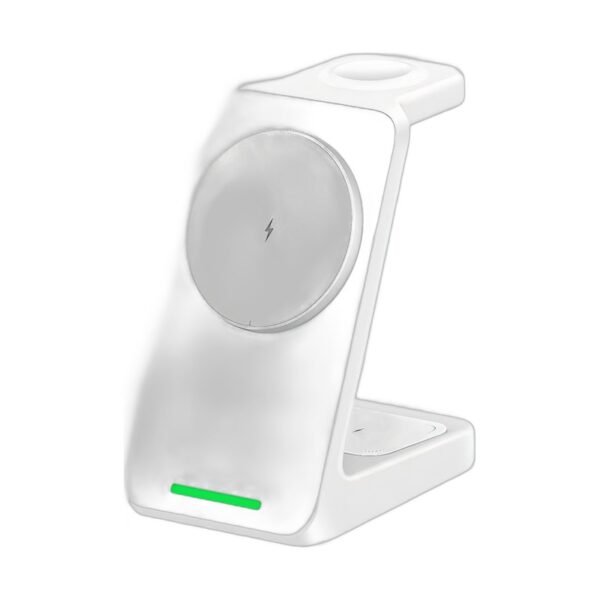Magnetic 3-in-1 Wireless Charging Dock | Sleek Desktop Power Station