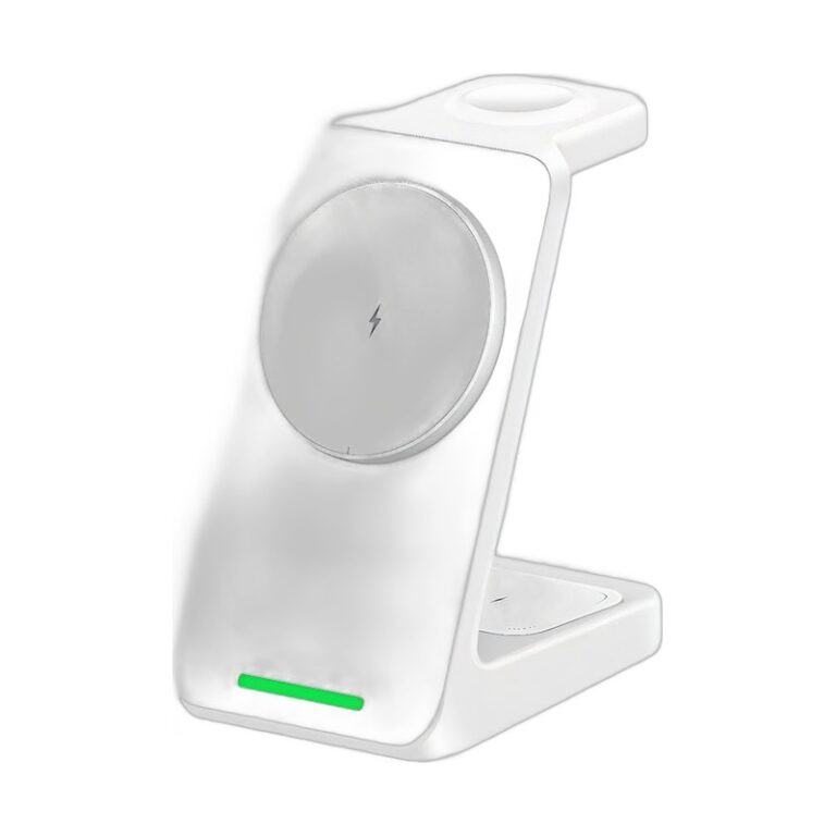 Magnetic 3-in-1 Wireless Charging Dock | Sleek Desktop Power Station