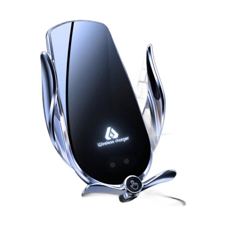 Magnetic Head Wireless Car Charger | 90° Rotating Infrared Auto-Sensing Mount