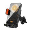 Magnetic Head Wireless Car Charger | Infrared Auto-Sensing Electric Rotation 15W Fast Charging Mount