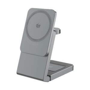 Qi2.2 25W Max 3-in-1 Folding Magnetic Wireless Charging Station | MagSafe Quick Charger for iPhone/Watch/Earphones