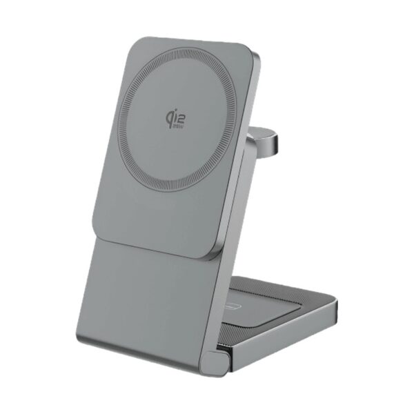 Qi2.2 25W Max 3-in-1 Folding Magnetic Wireless Charging Station | MagSafe Quick Charger for iPhone/Watch/Earphones