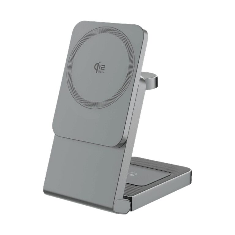 Qi2.2 25W Max 3-in-1 Folding Magnetic Wireless Charging Station | MagSafe Quick Charger for iPhone/Watch/Earphones
