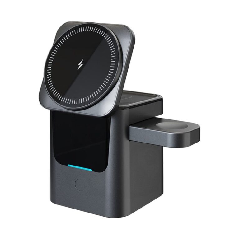 Qi2.2 25W Max 3-in-1 Magnetic Wireless Charging Station | MagSafe Quick Charger for iPhone/Watch/Earphones