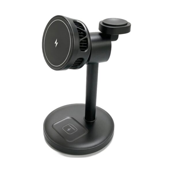 3-in-1 Wireless Charging Stand | 15W Desktop Charger for Phone, Watch & Earbuds