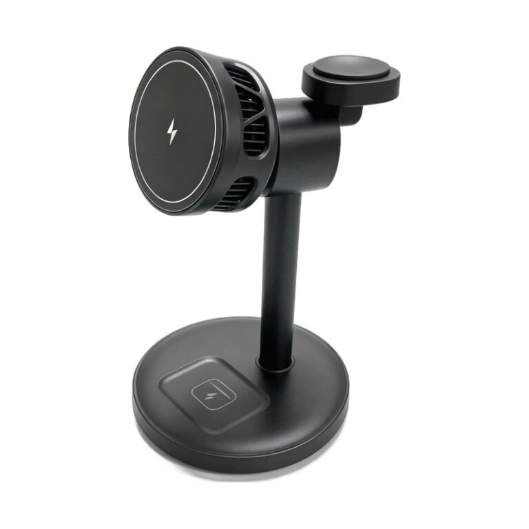 3-in-1 Wireless Charging Stand | 15W Desktop Charger for Phone, Watch & Earbuds